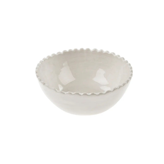 Scalloped Bowl - White